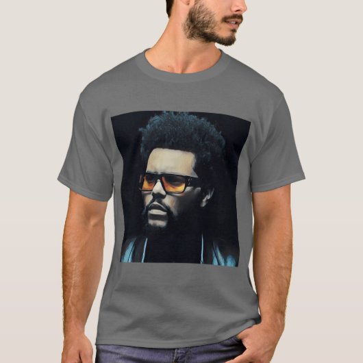 The Weeknd retro Tシャツ (正面)