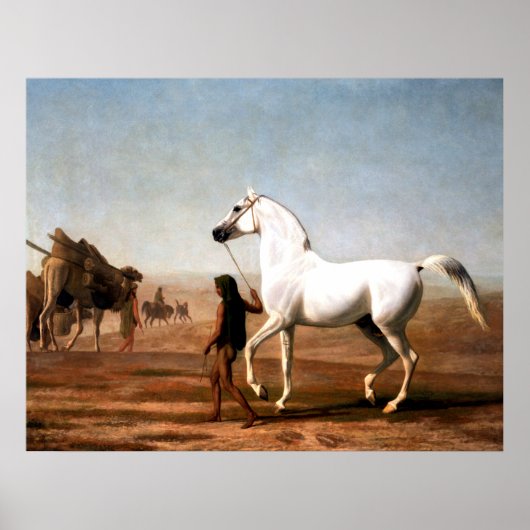 The Wellesley Grey Arabian by Jacques Agasse ポスター (正面)