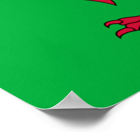 The Welsh Flag ポスター (角)