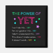 The Wer Of Yet Back To School Insrational Teacher  マグネット (正面)