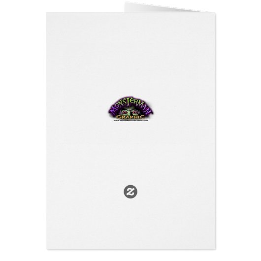 The Werewolf Curse Greeting Card - Custom Message (裏面)