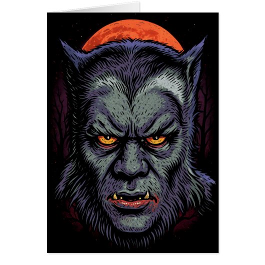 The Werewolf Curse Greeting Card - Custom Message (正面)