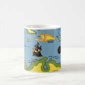 The West Indies Map  コーヒーマグカップ (中央)