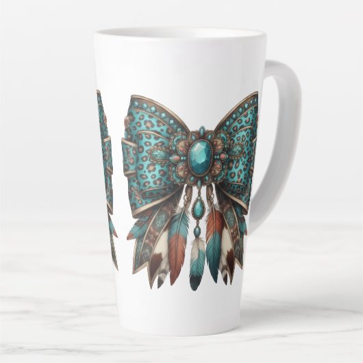 the western bow style カフェラテマグ (右アングル)