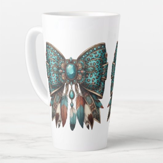 the western bow style カフェラテマグ (左アングル)