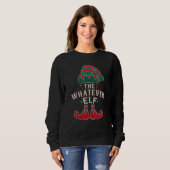 The Whatever Elf Cute Ugly Christmas Sweater Famil スウェットシャツ (正面フル)