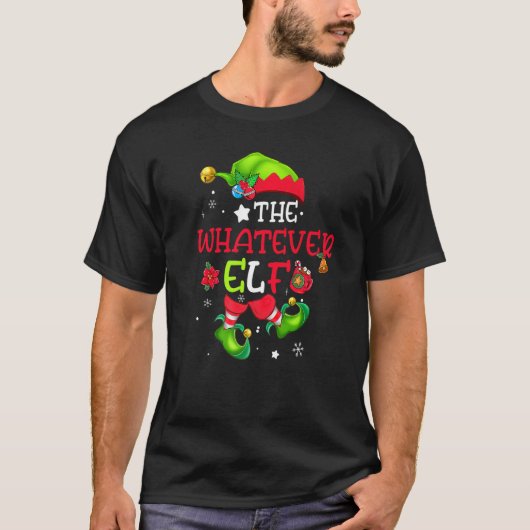 The Whatever Elf Matching Family Group Christmas G Tシャツ (正面)