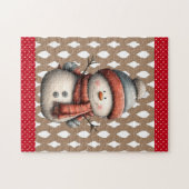 The Whimsical Snowman Christmas ジグソーパズル (横)