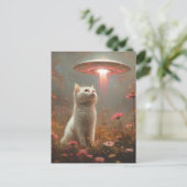 The White Cat and a UFO ポストカード (スタンド正面)