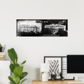 The White House - 1846 & 2012 ポスター (ホームオフィス)