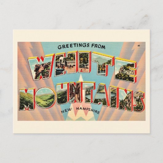 The White Mountains of NH Postcard ポストカード (正面)