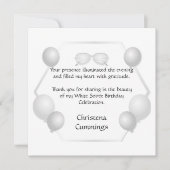 The White Soirée Birthday Celebration サンキューカード (正面)