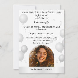 The White Soirée Birthday Celebration 招待状