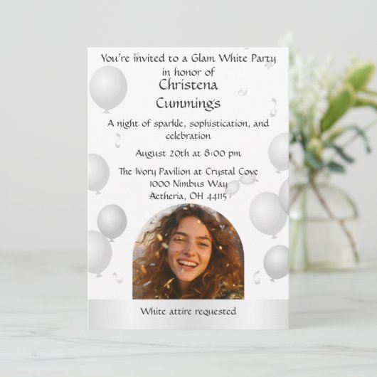 The White Soirée Birthday Celebration 招待状 (スタンド正面)