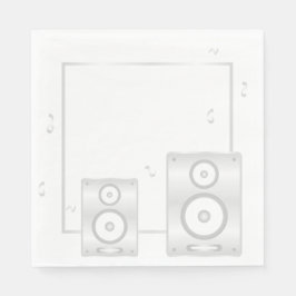 The White Soirée Soundwave スタンダードランチョンナプキン