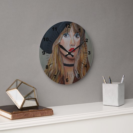 The White Witch Painting by Alfred Fox ラージ壁時計 (オフィス)