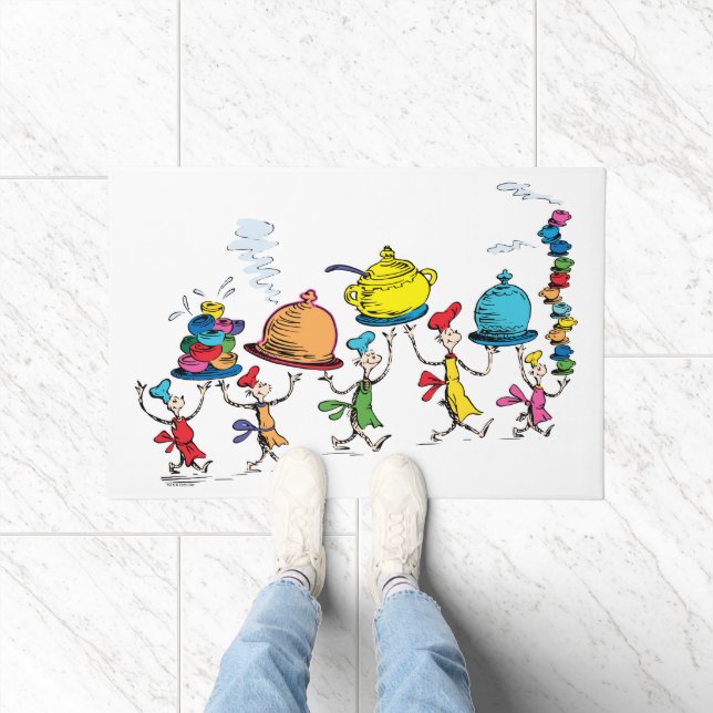 The Whos Carrying the Christmas Feast ドアマット (室内)