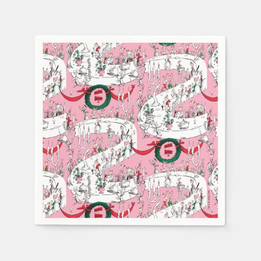 The Whos' Merry Christmas Feast スタンダードカクテルナプキン (正面)