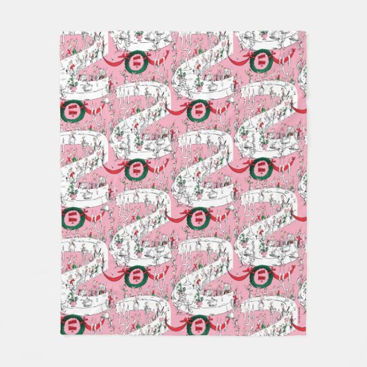 The Whos' Merry Christmas Feast フリースブランケット (正面)