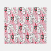 The Whos' Merry Christmas Feast フリースブランケット (正面(横))