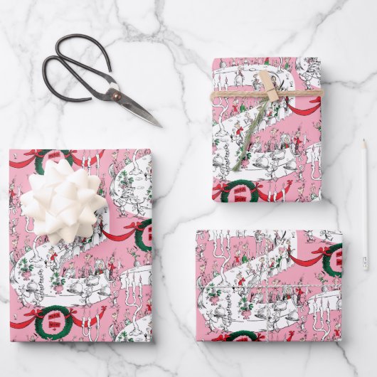 The Whos' Merry Christmas Feast ラッピングペーパーシート (正面)