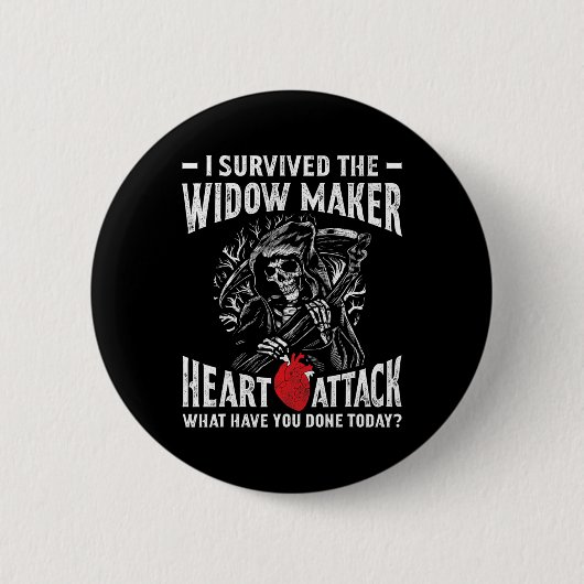 The Widow 生き延び Makerハート攻撃ハート 缶バッジ (正面)