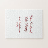 The wife of the party bachelorette party name date ジグソーパズル (横)