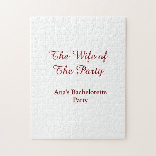 The wife of the party bachelorette party name date ジグソーパズル (縦)