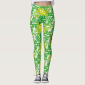 THE WILD BOAR EATS APPLES BY MASANSER レギンス (正面)