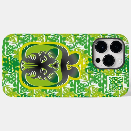 THE WILD BOAR EATS APPLES BY MASANSER Case-Mate iPhoneケース (裏面 (横))