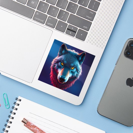 The Wild Gaze - Square Vinyl シール (ノートパソコンとiPhone)