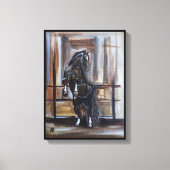 The Wild Horse Painting by Alfred Fox キャンバスプリント (正面)