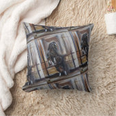 The Wild Horse Painting by Alfred Fox クッション (ブランケット)