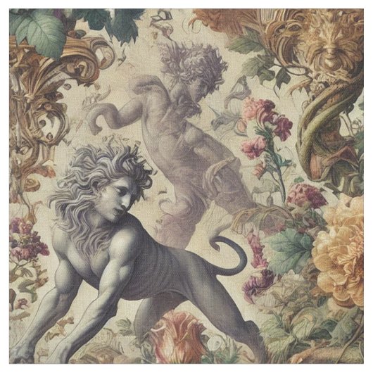 The Wild Lush - Gothic Statement Tile ファブリック (クローズアップ)