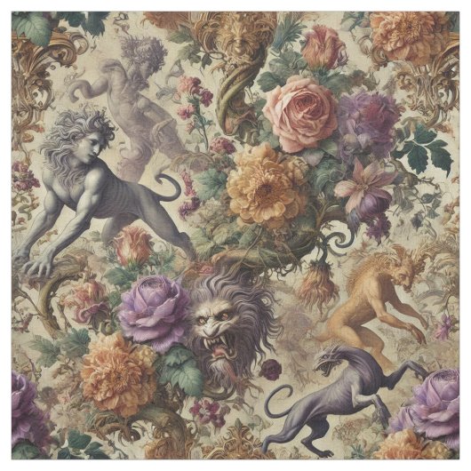 The Wild Lush - Gothic Statement Tile ファブリック (見本)