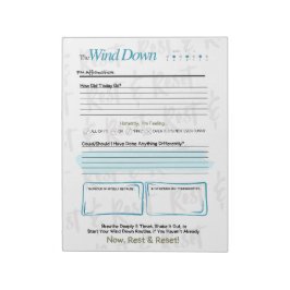The WIND DOWN – 5-Minute Evening Journal Notepad ノートパッド