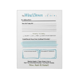 The WIND DOWN – 5-Minute Evening Journal Notepad ノートパッド