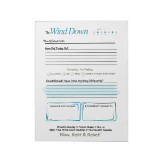 The WIND DOWN – 5-Minute Evening Journal Notepad ノートパッド