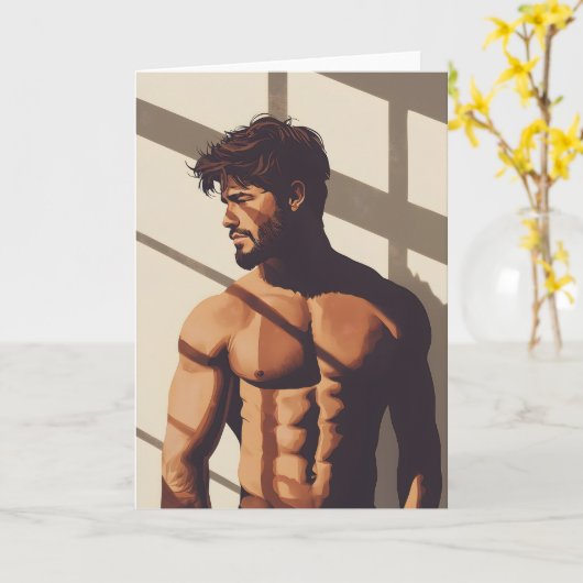 The Window Gay Greetings Card カード (黄色い花)