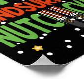 The Windsurfing Nutcracker Funny Christmas Pajama  ポスター (角)