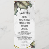 The Winery 2 sided Program Card プログラム (裏面)