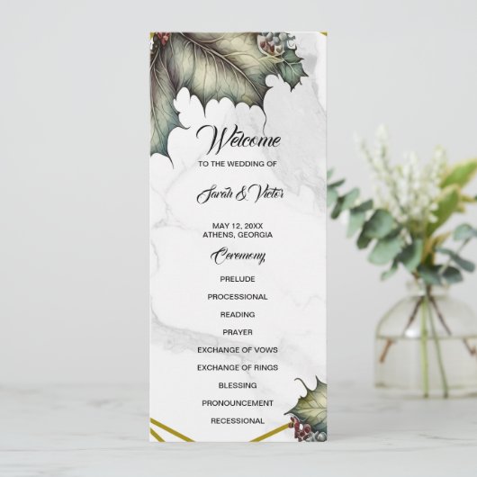 The Winery 2 sided Program Card プログラム (スタンド正面)