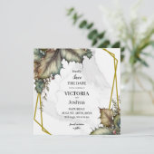 The Winery Save the Date Square Invitation card セーブザデート (スタンド正面)