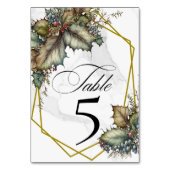 The Winery Table Number Card テーブルナンバー (裏面)