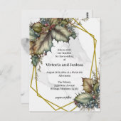 The Winery Wedding Invitation ポストカード (正面/裏面)