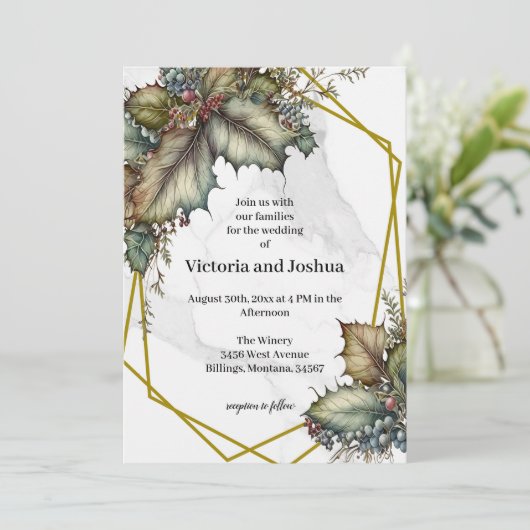 The Winery Wedding Invitation 招待状 (スタンド正面)