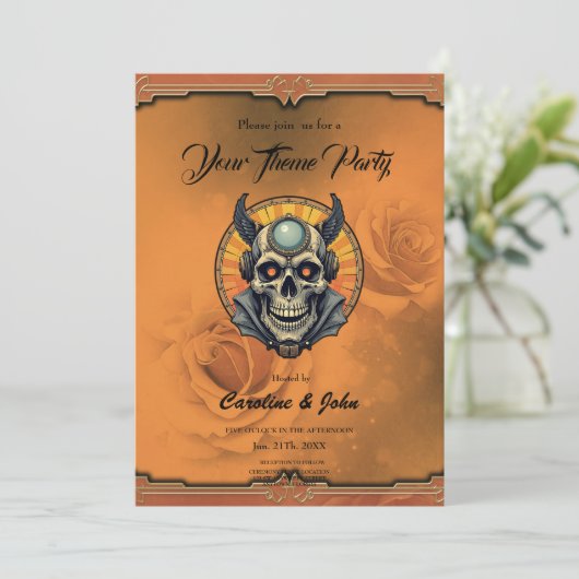 The winged skull.  招待状 (スタンド正面)