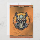 The winged skull.  招待状 (裏面)