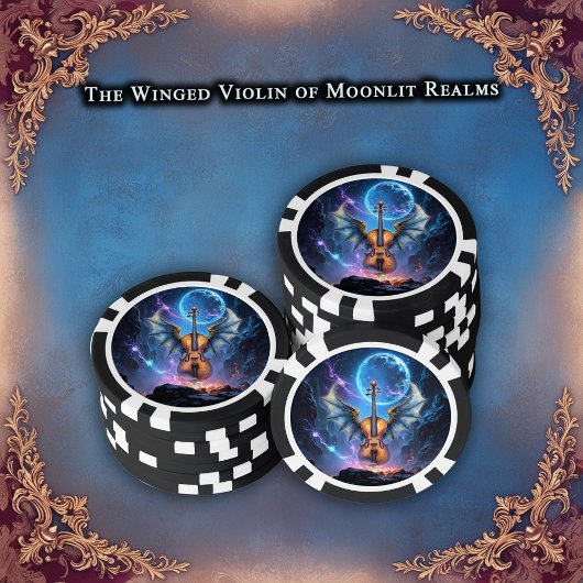 The Winged Violin of Moonlit Realms ポーカーチップ
