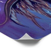 The Wings Have Eyes big eye lowbrow Art Print ポスター (角)